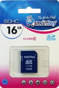 Карта памяти SDHC 16Gb SmartBuy class 10