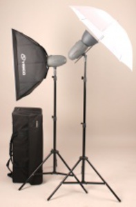 Импульсный свет комплект VISICO VL PLUS 200 Soft Box/ Umbrella KIT