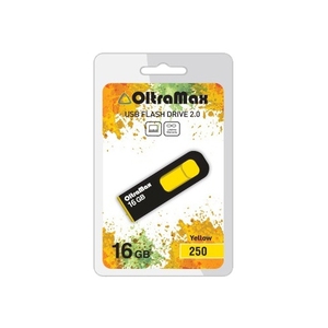 USB флешка 16Gb OltraMax 250 Yellow OM-16GB-250-Yellow