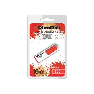 USB флешка 16Gb OltraMax 250 Red OM-16GB-250-Red