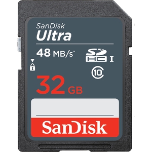 Карта памяти SDHC 32Gb SanDisk Ultra Class 10 48MB/s UHS-I SDSDUNB-032G-GN3IN