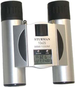 Бинокль STURMAN 10x25 с термометром