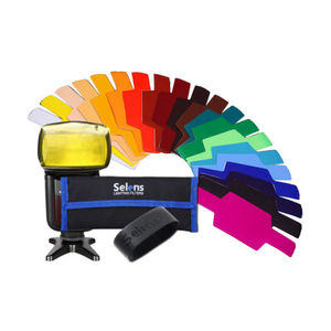 Комплект цветных фильтров Selens SE-CG20 из 20 штук цветных фильтров-гелей для фотовспышек