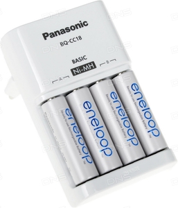 Зарядное устройство Panasonic Eneloop Basic Charger BQ-CC18 + 4AA 1900 mAh, K-KJ18MCC40E