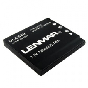 Батарея аккумуляторная Li-ion Lenmar DLCS60 (Casio NP-60) 3,7B 720mAh