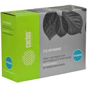 Тонер Картридж Cactus CS-SP200HE черный для Ricoh SP 202SN/200N/203SFN (2600стр.)