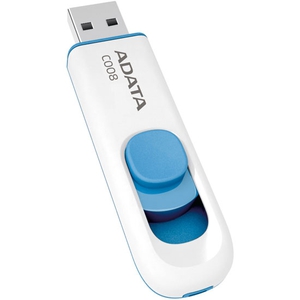 USB 32Gb - A-Data C008 Classic White-Blue AC008-32G-RWE