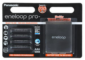Аккумулятор PANASONIC Eneloop Pro AAA 900 4BP (BK-4HCDEC4BE) с кейсом